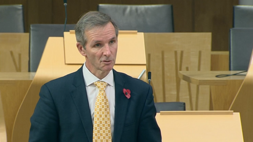 Liam McArthur speaks at Portfolio Questions