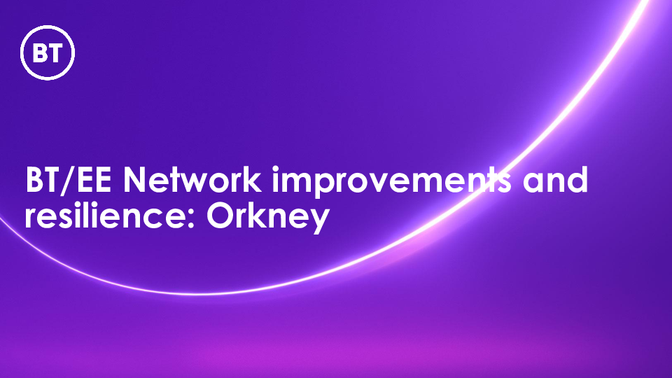 PowerPoint slides for EE network update, May 2024